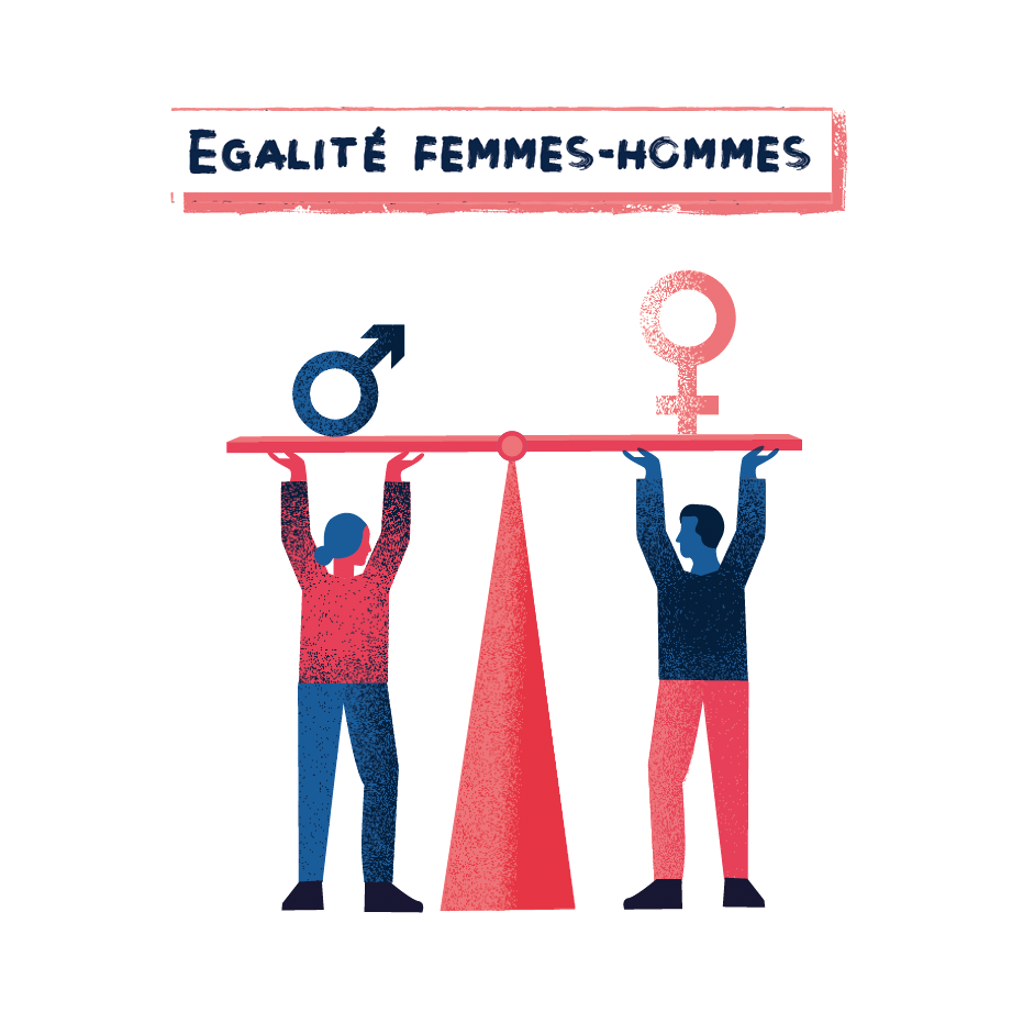 Illustration égalité femmes-hommes